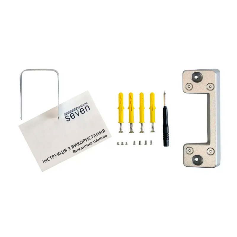 Комплект Wi-Fi домофона 10 дюймов с вызывной панелью SEVEN DP-7517/07Kit black