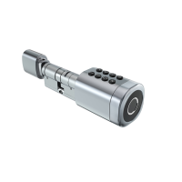 Умный дверной биометрический замок (цилиндр) SEVEN LOCK SL-7774BF silver (35-90 мм)
