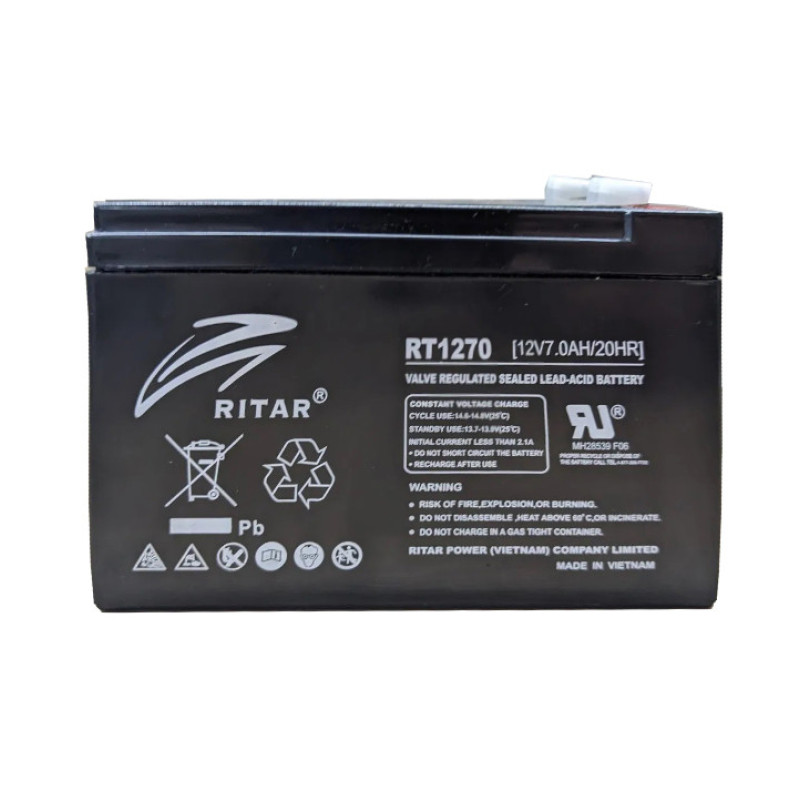 Акумуляторна батарея Ritar RT1270 12В/7Аг