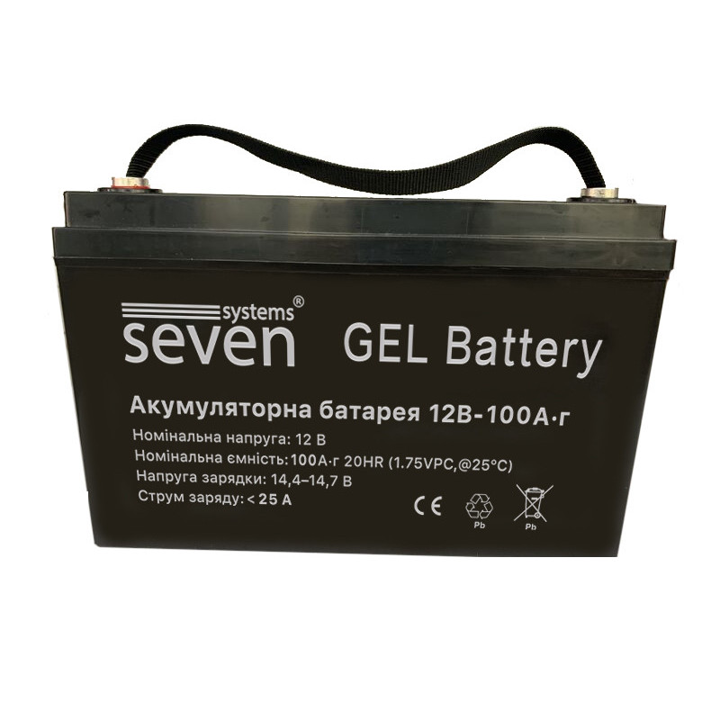 Акумуляторна батарея SEVEN 12В/100Аг Gel