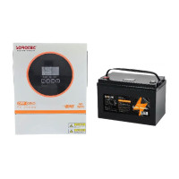 Комплект резервного живлення Sorotec REVO VM II PRO 1.6kW/12V з АКБ LiFePO4 12.8V/100Ah 1280Wh