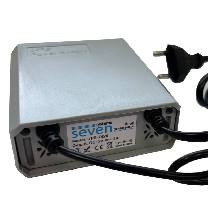 Блок безперебійного живлення 12V/2A SEVEN UPS-7420r для роутера