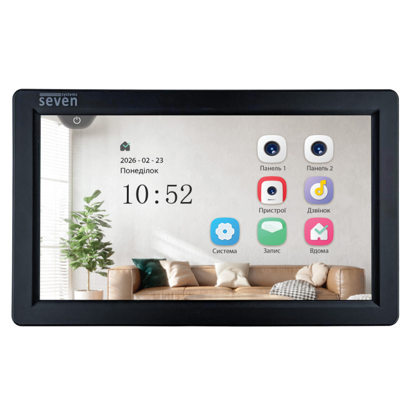 Видеодомофон 7 дюймов SEVEN DP-7570 FHD IPS black