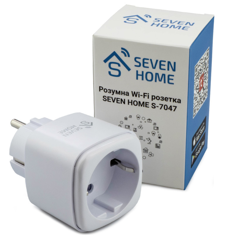 Розумна Wi-Fi розетка SEVEN HOME S-7047