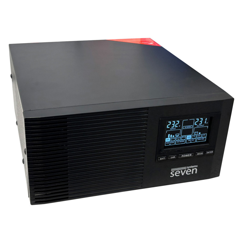 Комплект резервного живлення SEVEN I-7964 1200ВА/1000Вт з АКБ LiFePO4 DC HOUSE 12.8V 100Ah Bluetooth