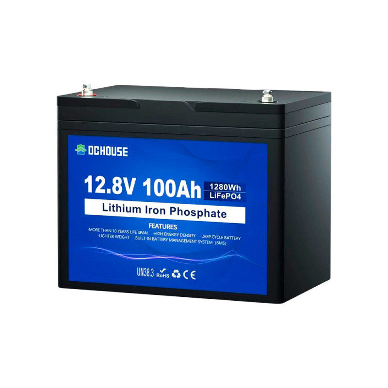 Комплект резервного живлення SEVEN I-7964 1200ВА/1000Вт з АКБ LiFePO4 DC HOUSE 12.8V 100Ah Bluetooth