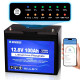 Комплект резервного живлення SEVEN I-7964 1200ВА/1000Вт з АКБ LiFePO4 DC HOUSE 12.8V 100Ah Bluetooth