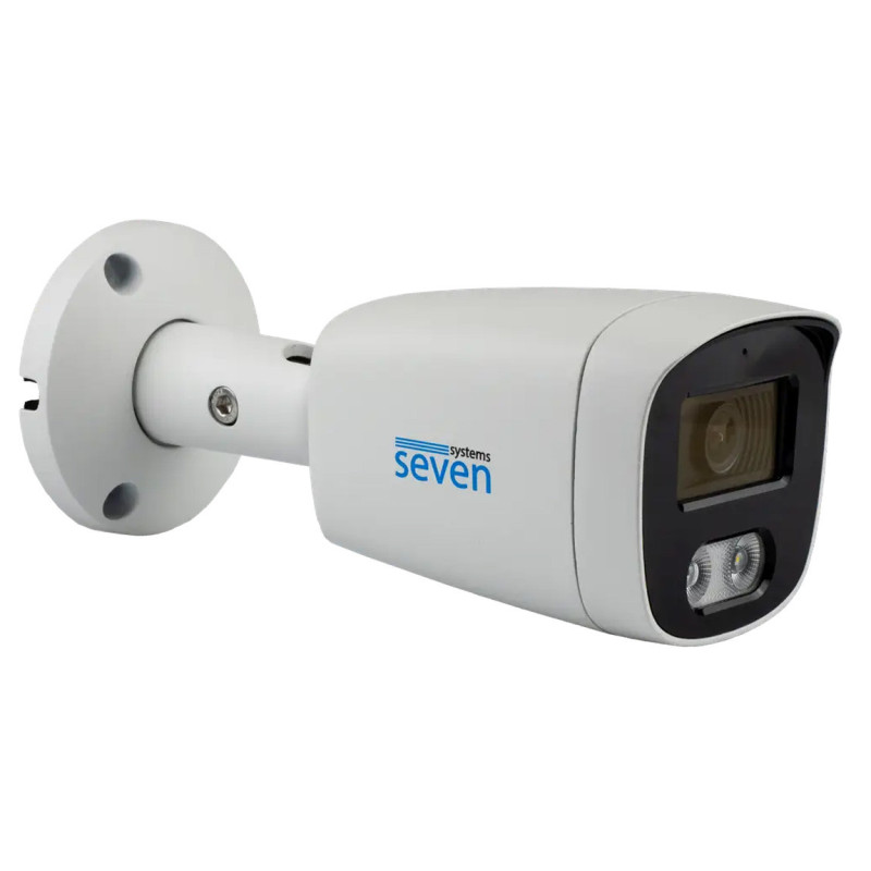 IP-відеокамера 5 Мп SEVEN IP-1025PA-DL white 2,8 мм з розумним подвійним підсвічуванням