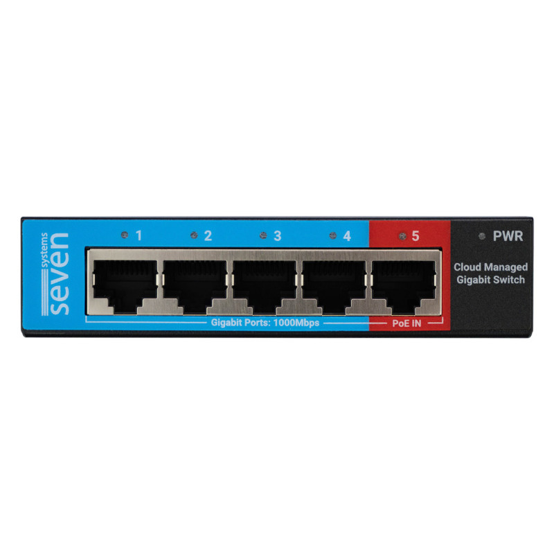 Гигабитный управляемый 5-ти портовый коммутатор SEVEN GS105