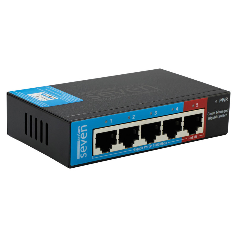 Гигабитный управляемый 5-ти портовый коммутатор SEVEN GS105
