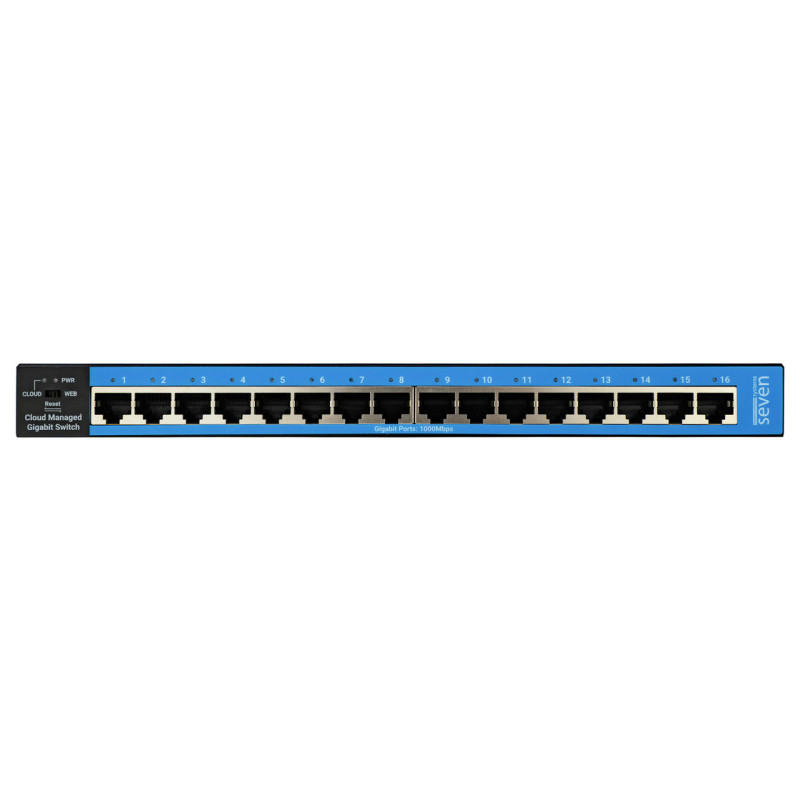 Гигабитный управляемый 16-ти портовый коммутатор SEVEN GS116