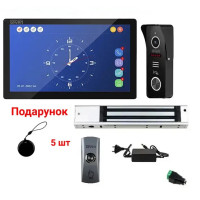 Комплект Wi-Fi домофона 10 дюймов с магнитным замком 280 кг SEVEN KD-7824d