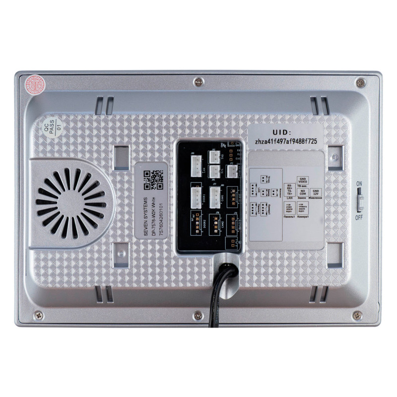 Комплект Wi-Fi домофона 7 дюймов с вызывной панелью SEVEN DP-7576/03Kit white
