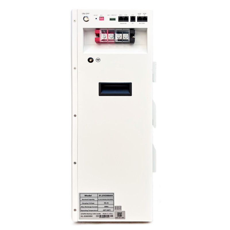 Акумуляторна батарея (АКБ) Sorotec LiFePO4 51,2V/200Ah 10240Wh Wi-Fi настінна