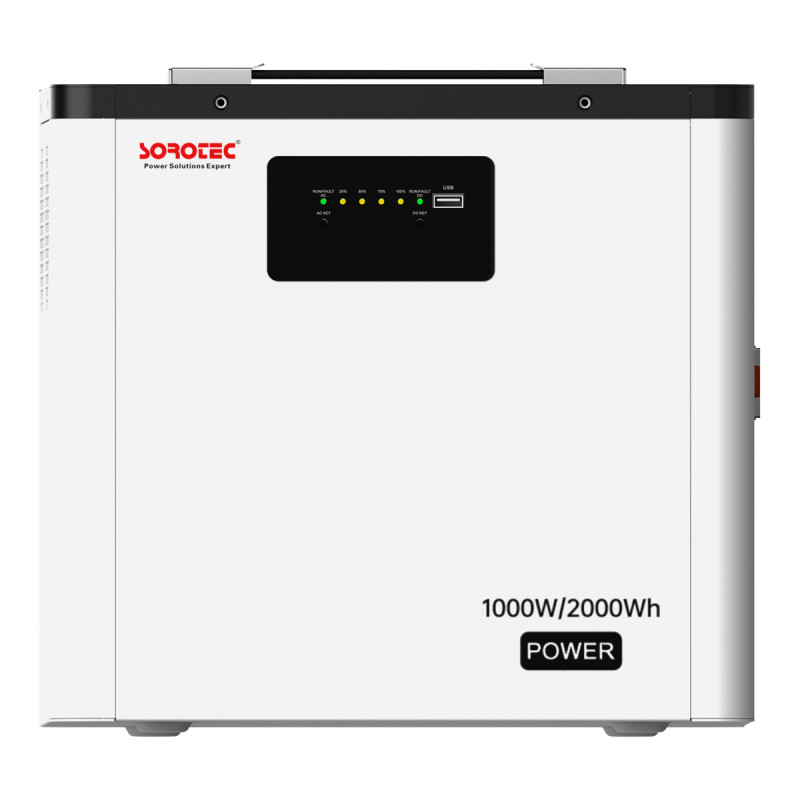 Power station (гібридний інвертор з АКБ) Sorotec REVO MP 1,0KW / 2,0KWh (джерело безперебійного живлення)