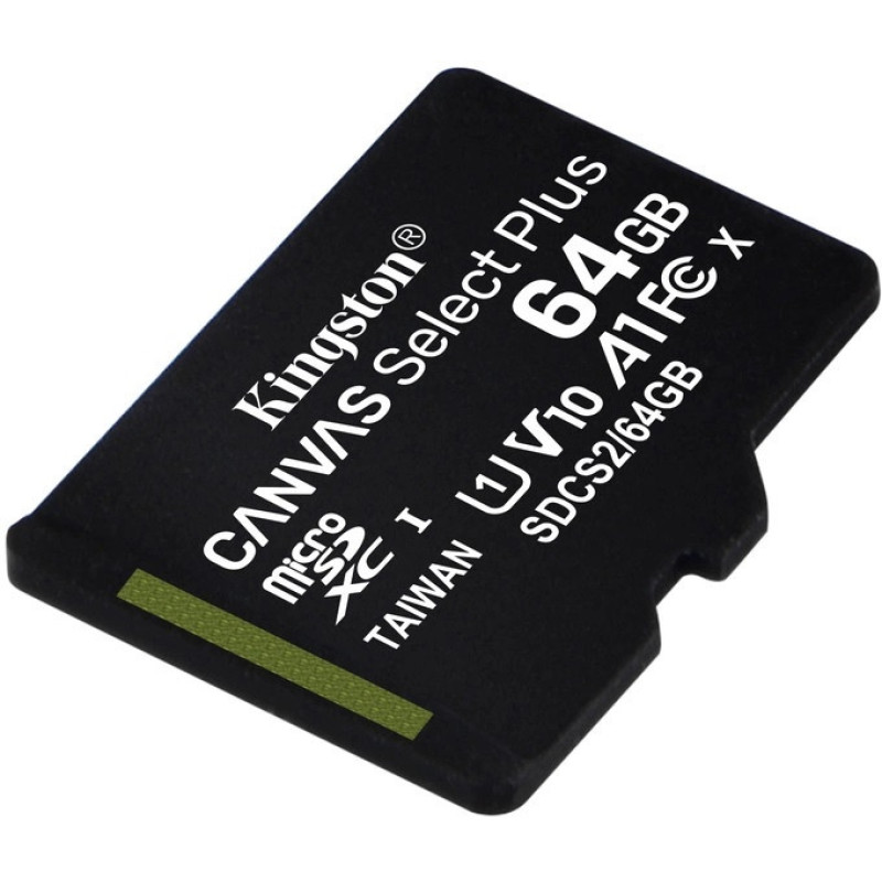 Карта памяти microSDXC Kingston Canvas Select Plus 64 GB А1 UHS-1 R100MB/s