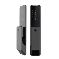 Умный дверной биометрический замок SEVEN LOCK SL-7775BF black