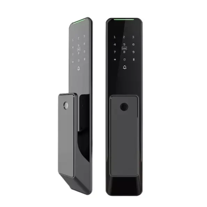 Умный дверной биометрический замок SEVEN LOCK SL-7775BF black