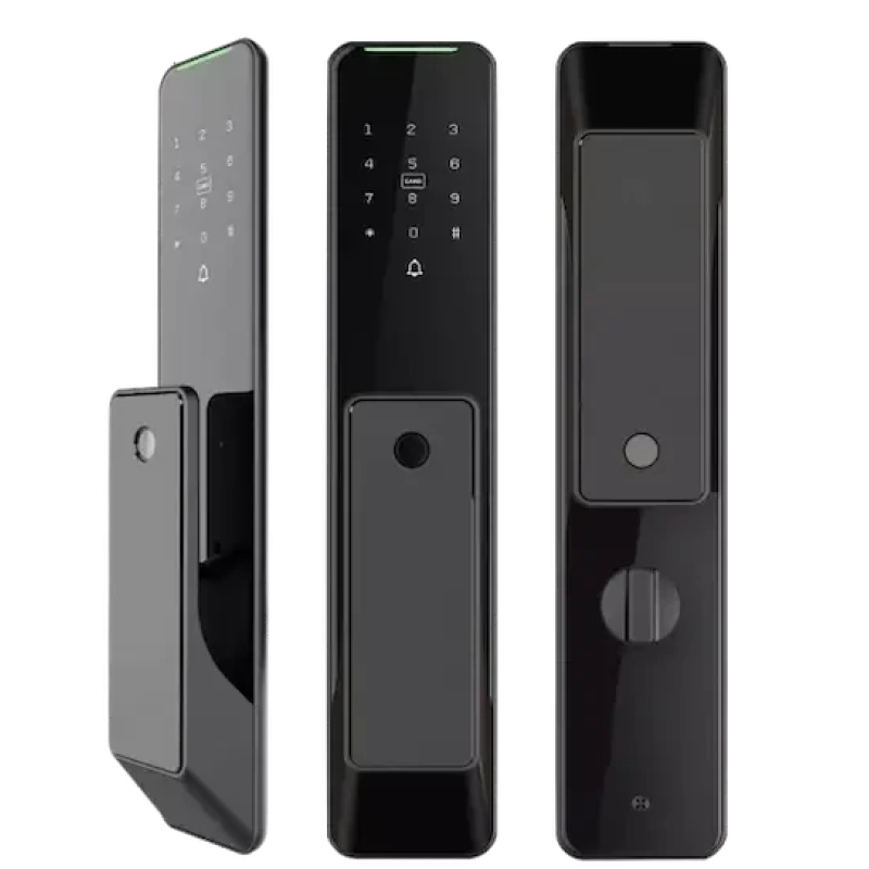 Умный дверной биометрический замок SEVEN LOCK SL-7775BF black