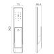 Умный дверной биометрический замок SEVEN LOCK SL-7775BF black