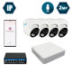 Комплект IP-відеоспостереження Hikvision на 4 купольні 2 Мп IP-камери HK-IP7114OW-2MP