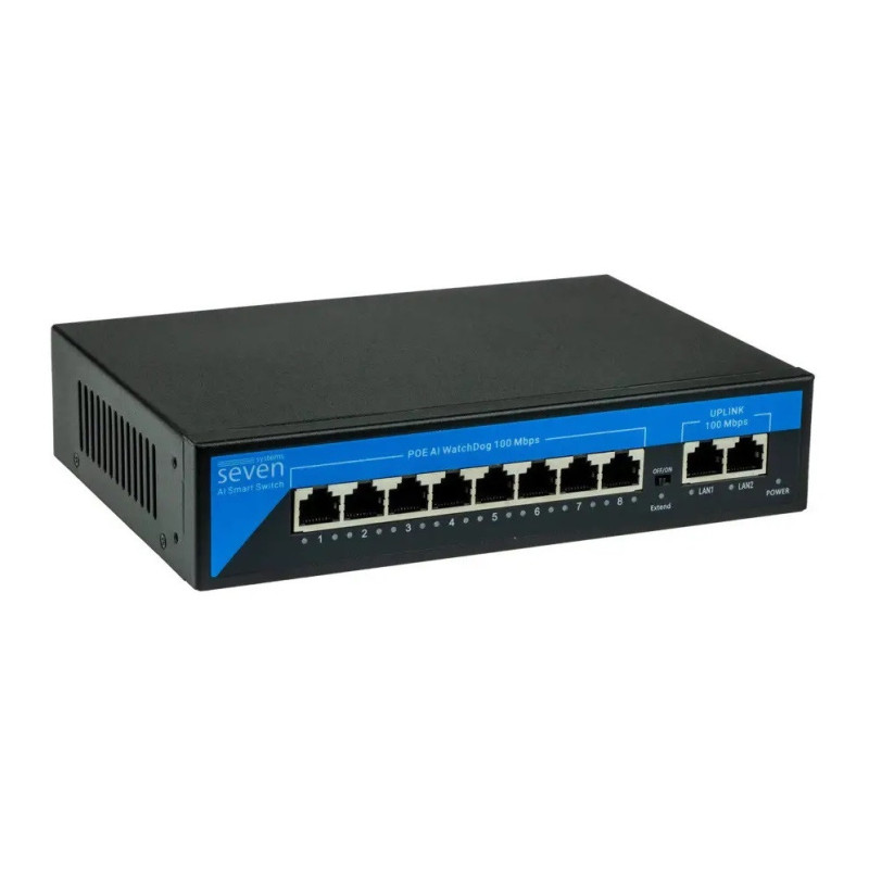 Комплект IP-відеоспостереження AJAX на 8 купольних 5 Мп IP-камер AX-IP3618OW-5MP