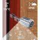 Умный дверной биометрический замок (цилиндр) SEVEN LOCK SL-7774BF black (35-90 мм)