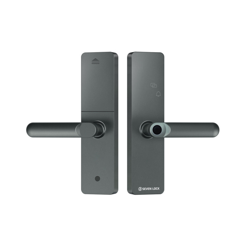 Розумний дверний біометричний замок SEVEN LOCK SL-7740BF grey