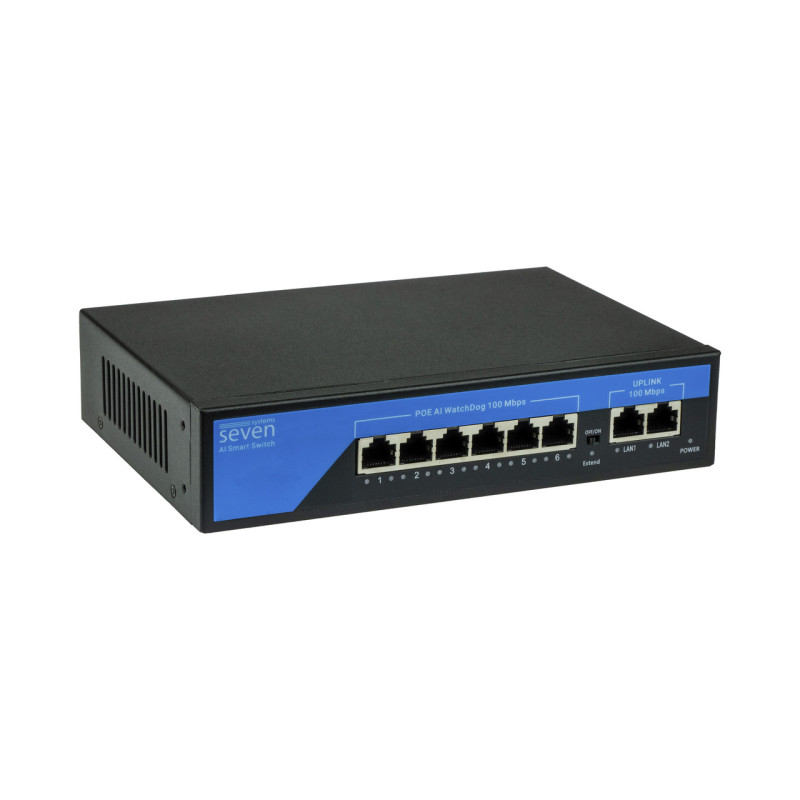Комплект відеоспостереження на 5 купольних 2 Мп IP-камер SEVEN IP-7212W5-2MP