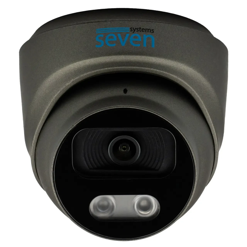 Комплект відеоспостереження на 3 купольні 2 Мп IP-камери SEVEN IP-7212B3-2MP