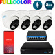 Комплект відеоспостереження на 4 купольні 2 Мп FULL COLOR IP-камери SEVEN IP-7212W4FC-2MP