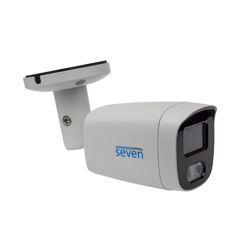 Комплект відеоспостереження на 4 циліндричні 5 Мп IP-камери SEVEN IP-7225W4P4-5MP