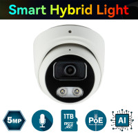 IP-відеокамера 5 Мп SEVEN IP-7215PA-DL white 2,8 мм з розумним подвійним підсвічуванням
