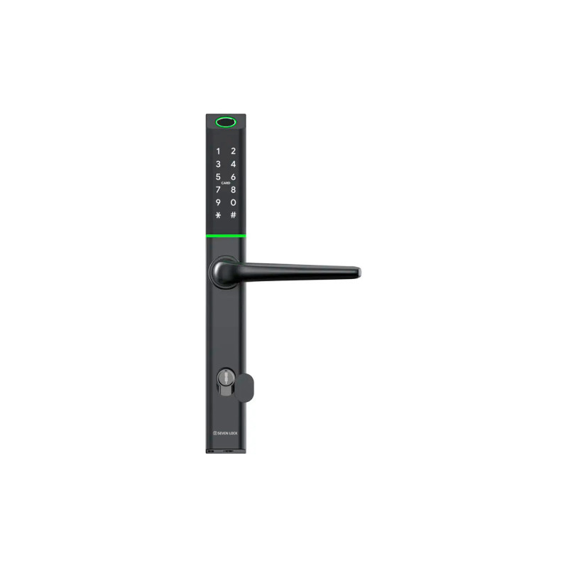 Розумний дверний біометричний замок SEVEN LOCK SL-7763BF black