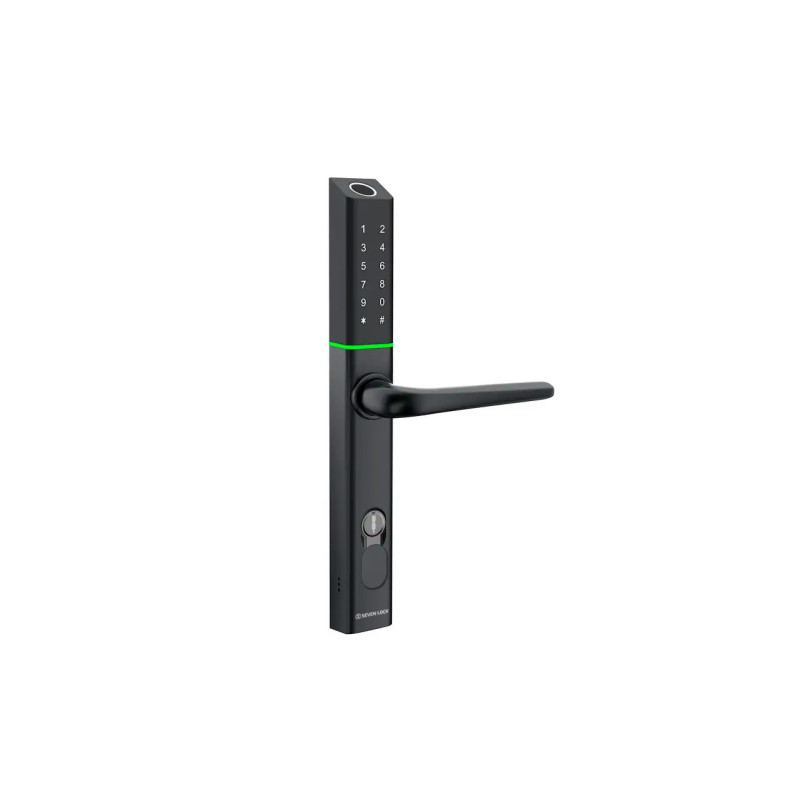 Розумний дверний біометричний замок SEVEN LOCK SL-7763BF black