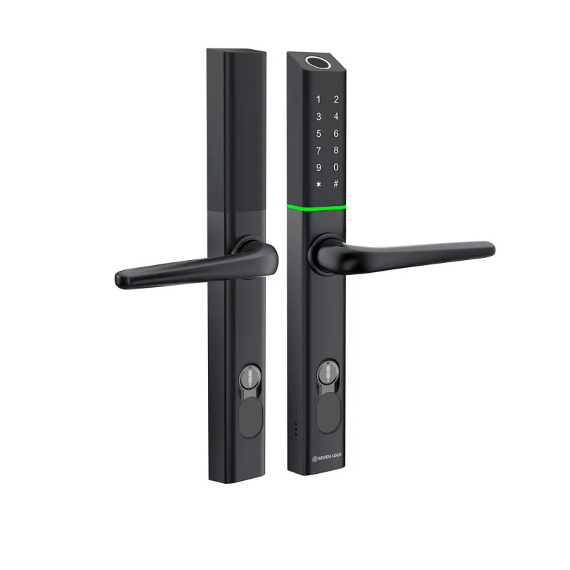 Розумний дверний біометричний замок SEVEN LOCK SL-7763BF black