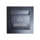 Енергозберігаюча кишеня для готелів SEVEN LOCK P-7752MF black під євророзетку