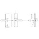 Умный дверной биометрический замок SEVEN LOCK SL-7779BFW-T