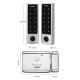 Беспроводной биометрический комплект контроля доступа SEVEN LOCK SL-7701F