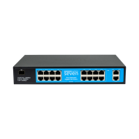 Хмарно керований гігабітний 19-ти портовий PoE комутатор SEVEN GPS316 (Cloud POE: 16G, UP: 2G+1SFP)