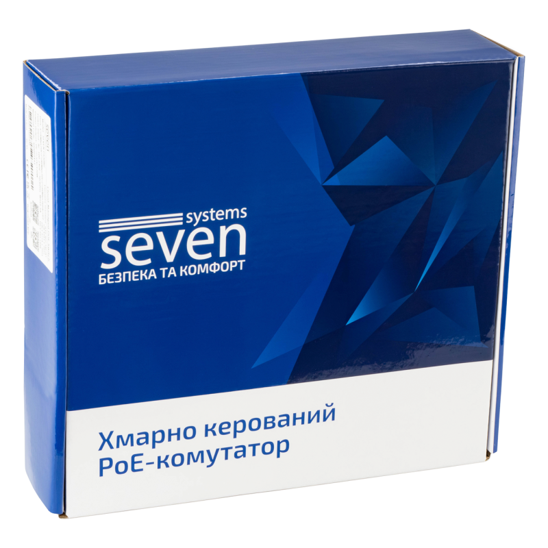 Хмарно керований 11-ти портовий PoE комутатор SEVEN PS308G (Cloud POE: 6+2G, UP: 2G+1SFP)