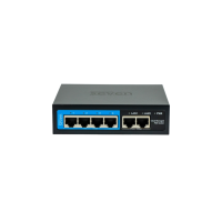 Облачно управляемый 6-портовый PoE-коммутатор SEVEN PS204D (Cloud POE: 4, UP: 2)