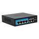 Хмарно керований 6-ти портовий PoE комутатор SEVEN PS204D (Cloud POE: 4, UP: 2)