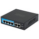 Хмарно керований 6-ти портовий PoE комутатор SEVEN PS204D (Cloud POE: 4, UP: 2)