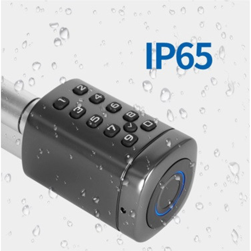Розумний дверний біометричний замок (циліндр) SEVEN LOCK SL-7773BF black (40-106 мм)