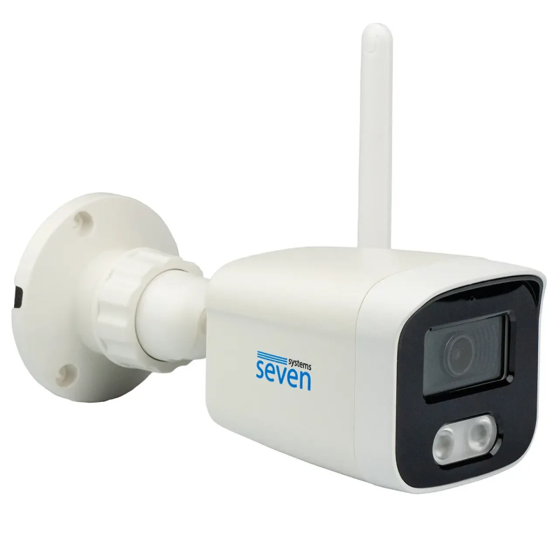 Комплект видеонаблюдения на 1 цилиндрическую Wi-Fi 4 Мп IP-камеру SEVEN KS-7224WF-4MP
