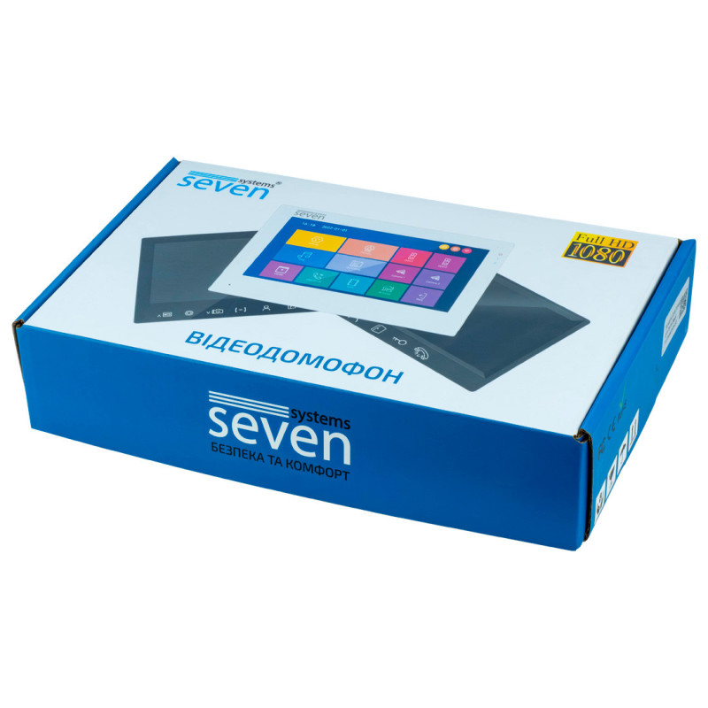 Видеодомофон 7 дюймов SEVEN DP–7571 FHD white