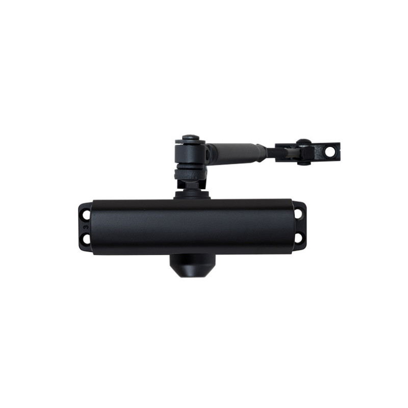 Доводчик двери 40-65 кг SEVEN DC-7742HP black (механизм фиксации дверей)