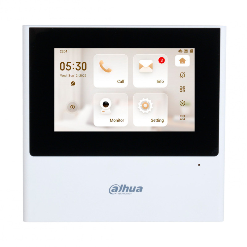 Відеодомофон Dahua DHI-VTH2611L-WP White 4.3" дюймів Wi-Fi