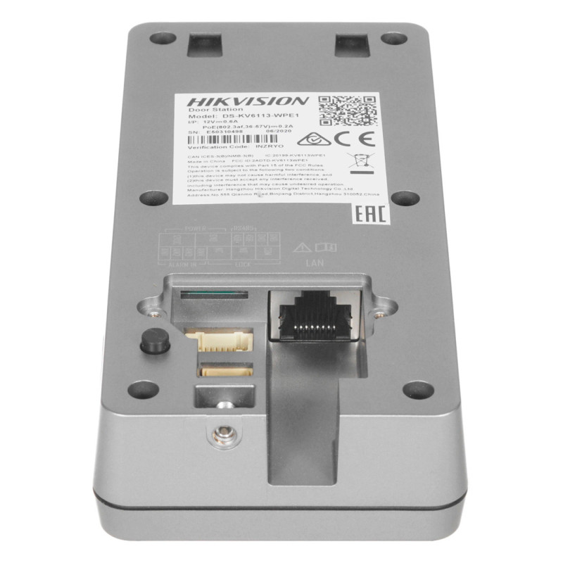 Виклична панель Hikvision DS-KV6113-WPE1(C)/Europe BV IP65